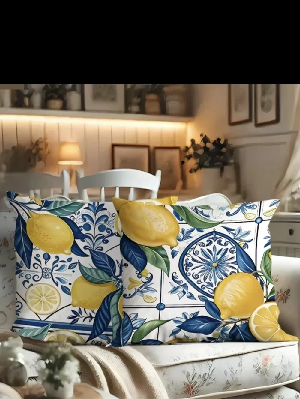 Beautiful Lemon 🍋 Decor 4pc Pillow Cases NEW(pillow Insert Not Included)